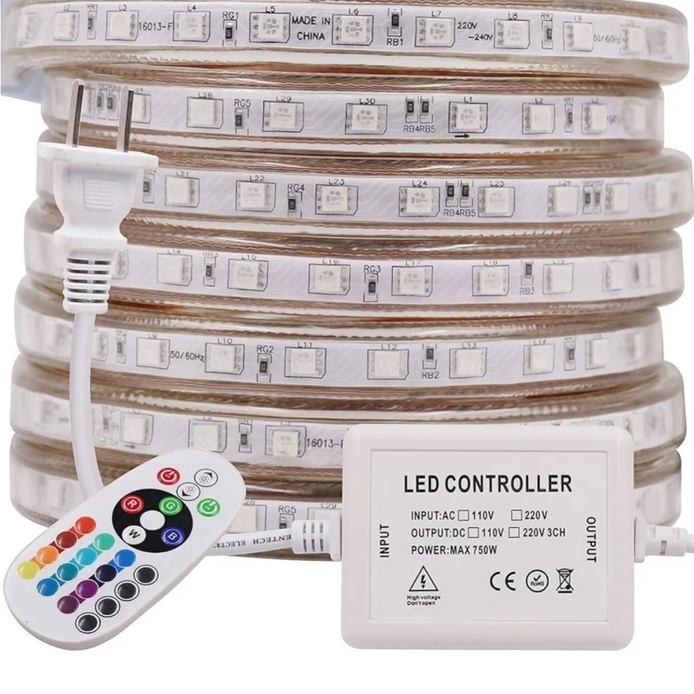 33ft Led Strip RGB Led Lights Indoor/Outdoor Waterproof NEW In Package